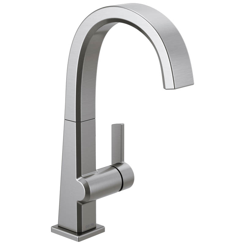 Pivotal Single Handle Bar Faucet in Arctic Stainless