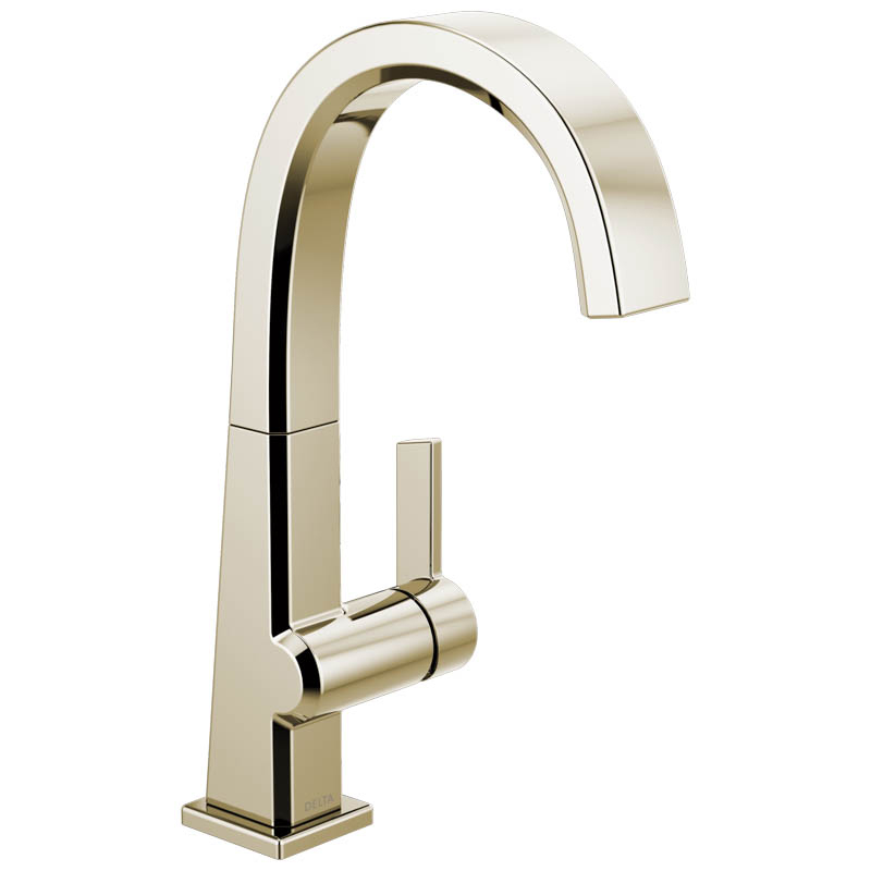 Pivotal Single Handle Bar Faucet in Polished Nickel
