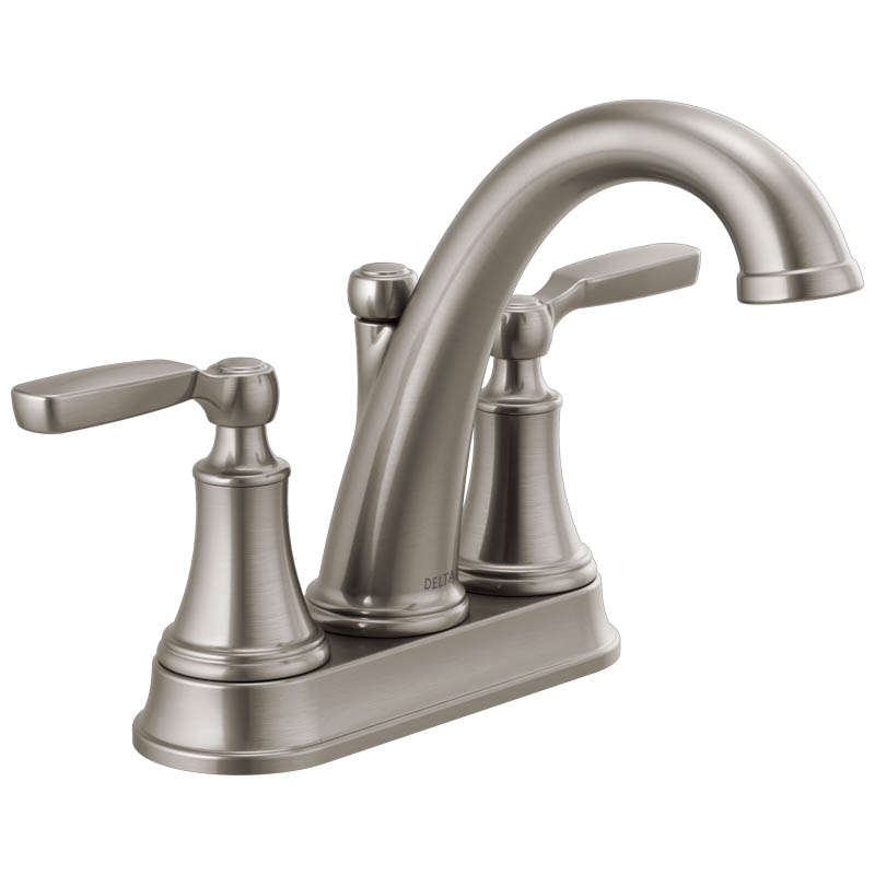 Woodhurst Centerset Lav Faucet w/Metal Pop-Up in Stainless