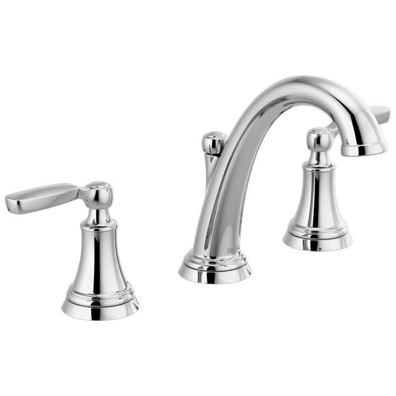 Woodhurst Widespread Lav Faucet w/Metal Pop-Up in Chrome