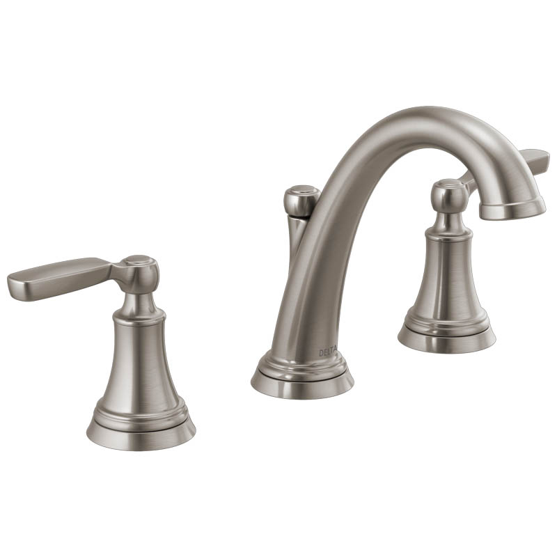 Woodhurst Widespread Lav Faucet w/Metal Pop-Up in Stainless