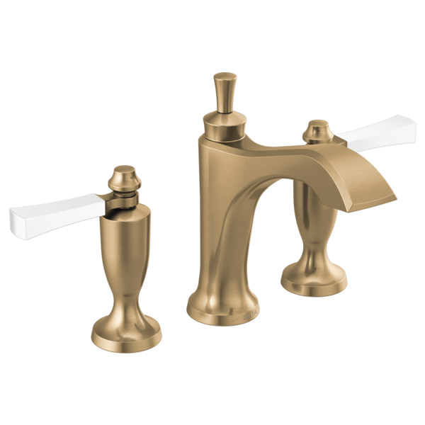 Dorval 1-Lever Hndl Lav Faucet in Bronze/Porcelain w/Drain