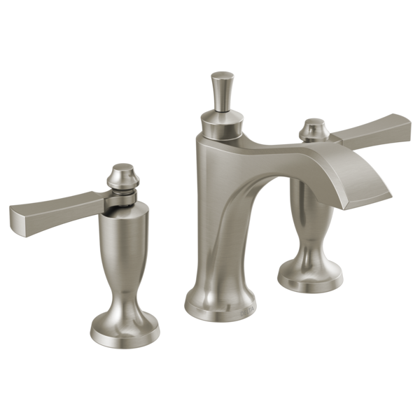 Dorval Widespread Lav Faucet w/Lever Handles in Stainless