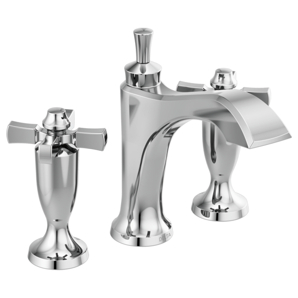Dorval Widespread Lav Faucet w/Cross Handles in Chrome