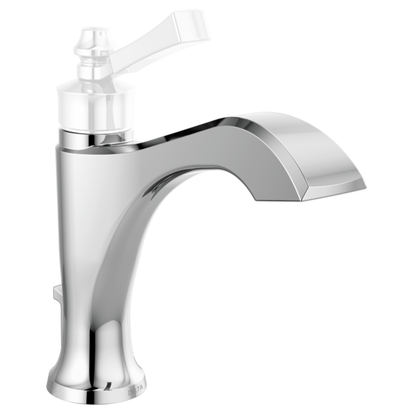 Dorval Single Hole Lav Faucet in Chrome No Handle
