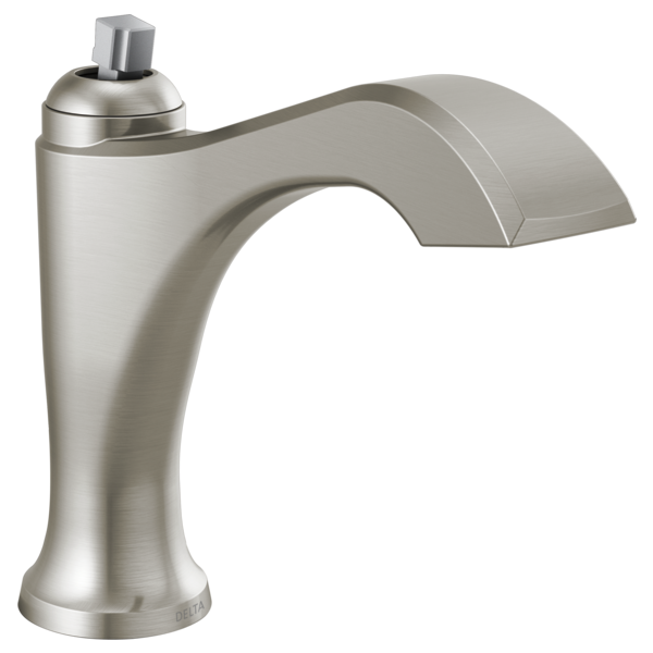 Dorval Single Hole Lav Faucet in Stainless No Handle/Pop-Up