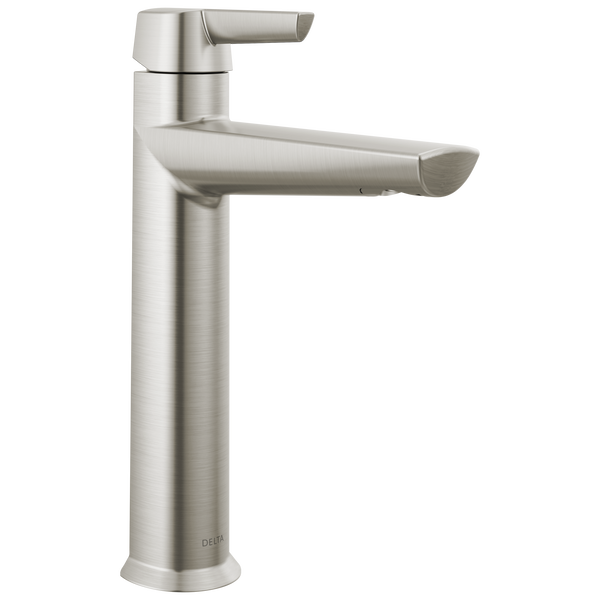 Galeon 1-Lever Hdl Mid-Height Vessel Faucet in Stainless