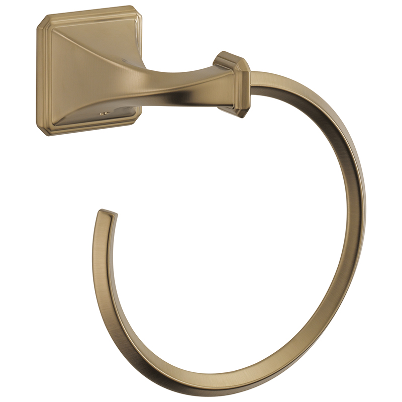 Brizo Virage 6-5/8" Towel Ring in Gold Luxe
