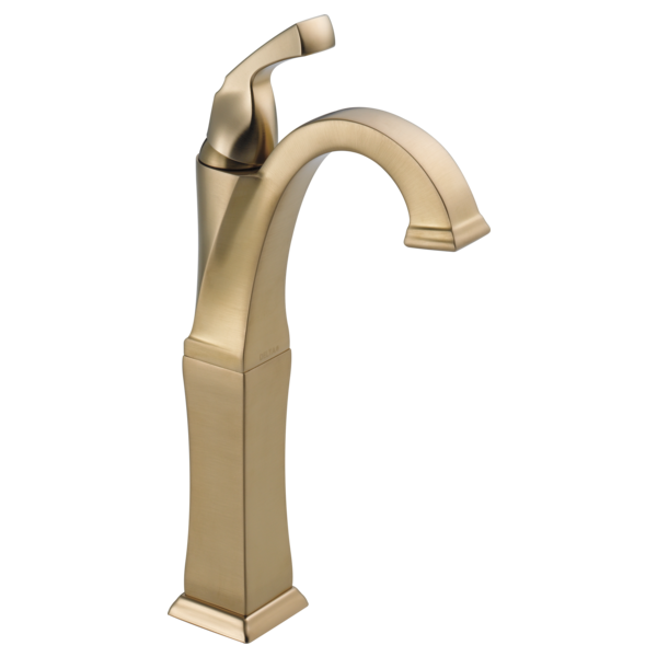 Dryden Single Hole Lav Faucet in Champagne Bronze