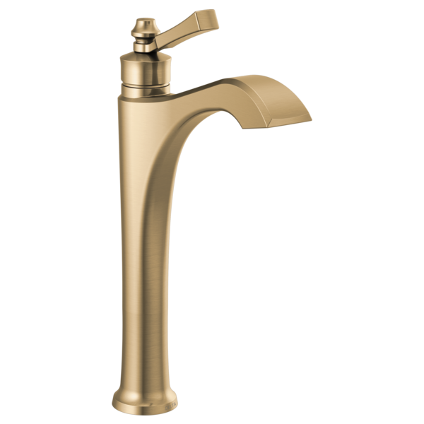 Dorval Single Lever Handle Vessel Faucet in Champagne Bronze