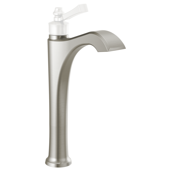 Dorval Single Hole Vessel Lav Faucet in Stainless No Handle