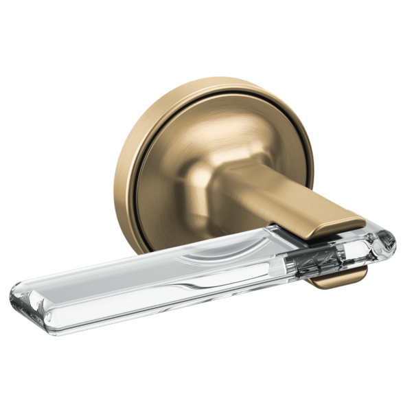 Allaria Wall Mnt Tub Filler Lever Handle Kit in Gold/Clear