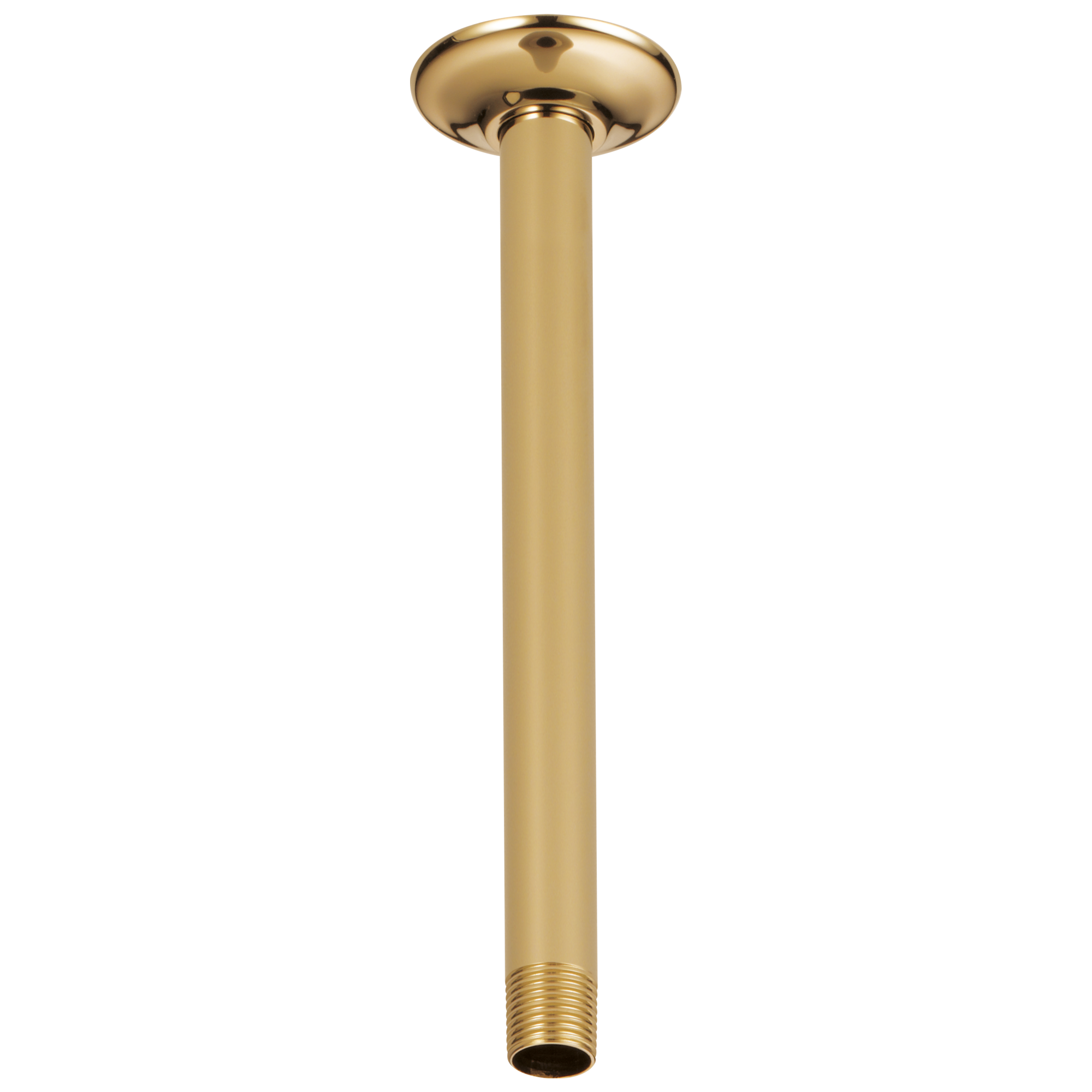 Brizo Essential Ceiling Mount Shower Arm & Flange In Polished Gold