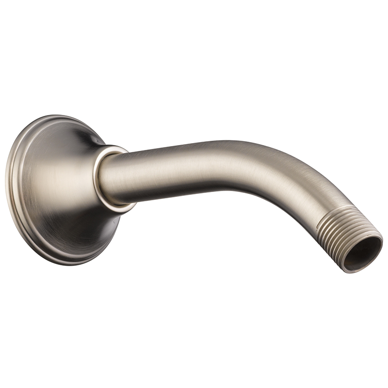 Brizo Essential 7" Classic Shower Arm & Flange in Luxe Nickel