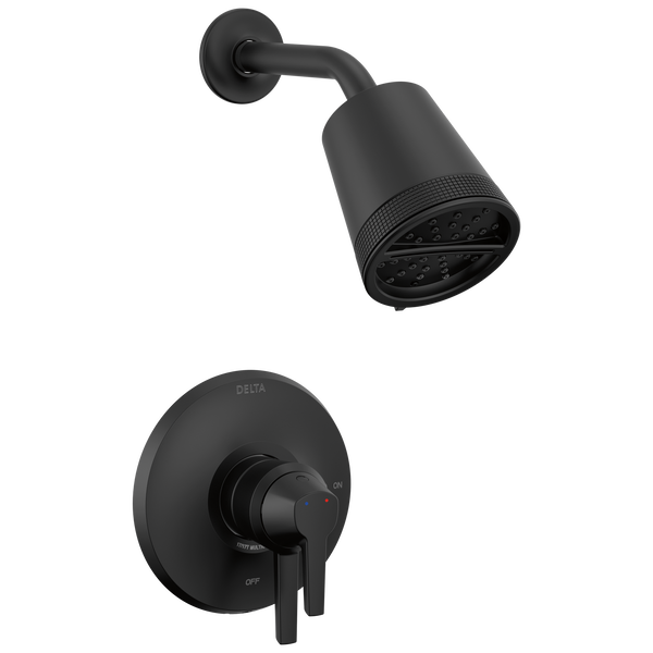 Galeon Shower Trim W/Multi-Function Showerhead In Matte Black