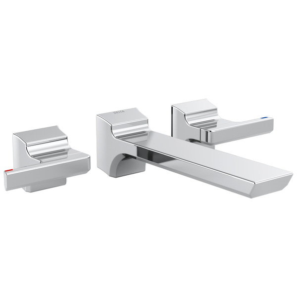 Pivotal Wall Mount Lav Faucet Trim In Lumicoat Chrome 