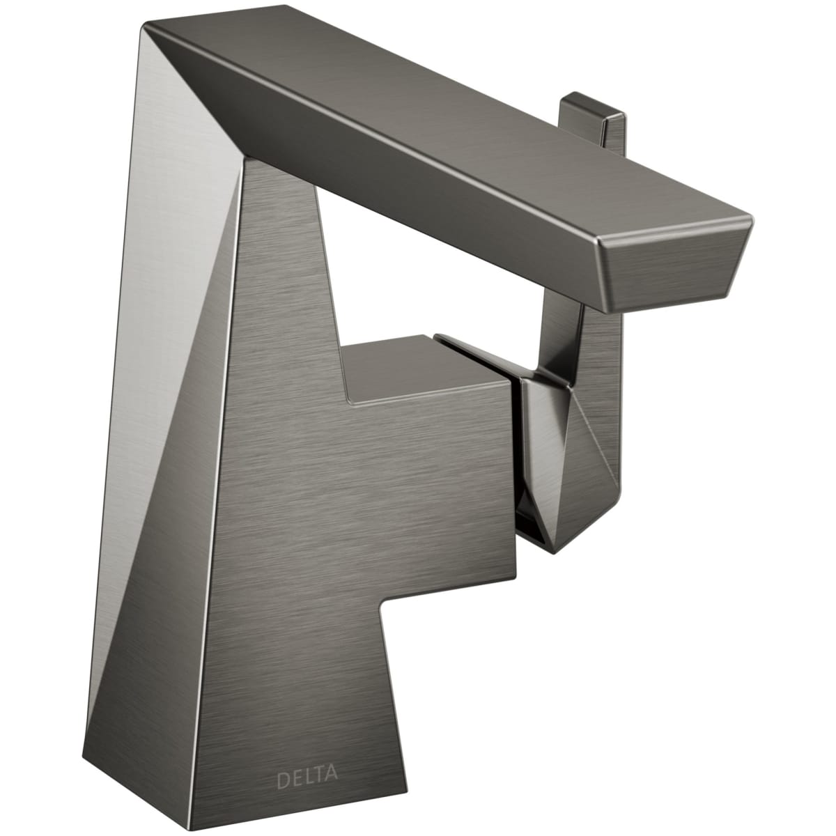 Trillian 1-Lever Hndl Lav Faucet in Black Stainless, No Drn