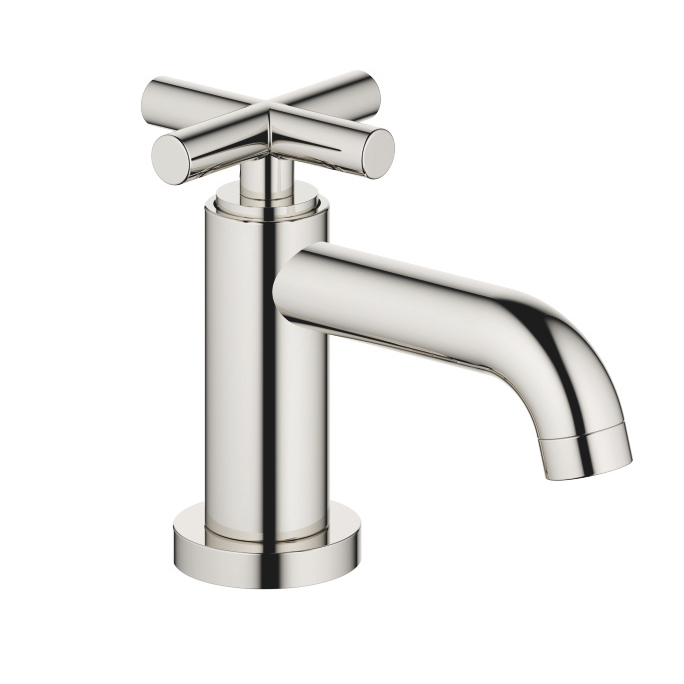 Bath & Spa Pillar Cold Water Tap Only in Platinum