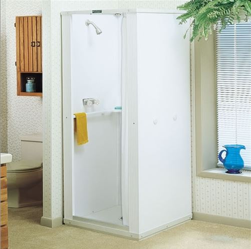 Complete Shower Stall 32x32x75-3/4" White