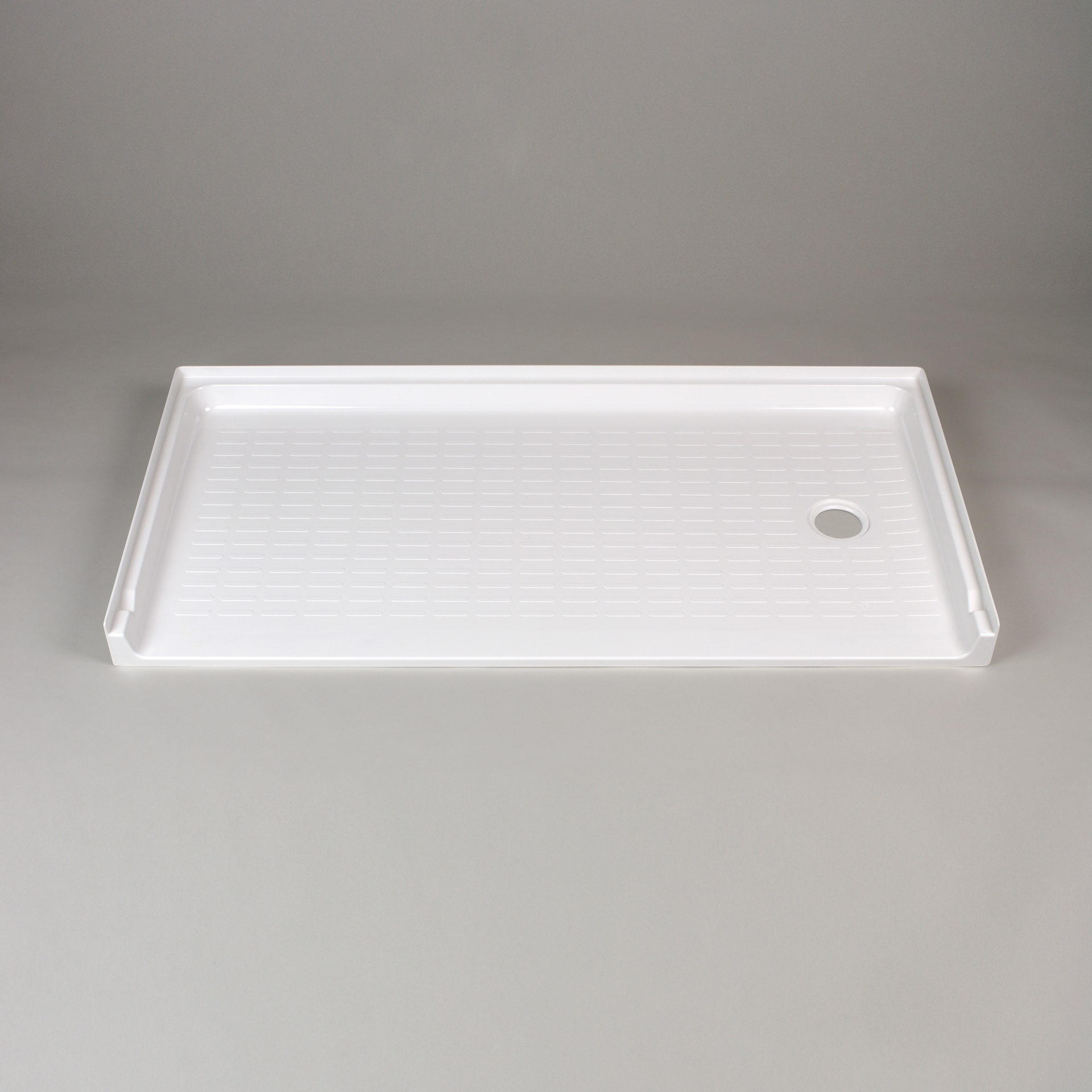 CareGiver 60x30x4" Shower Base in White w/Right Drain