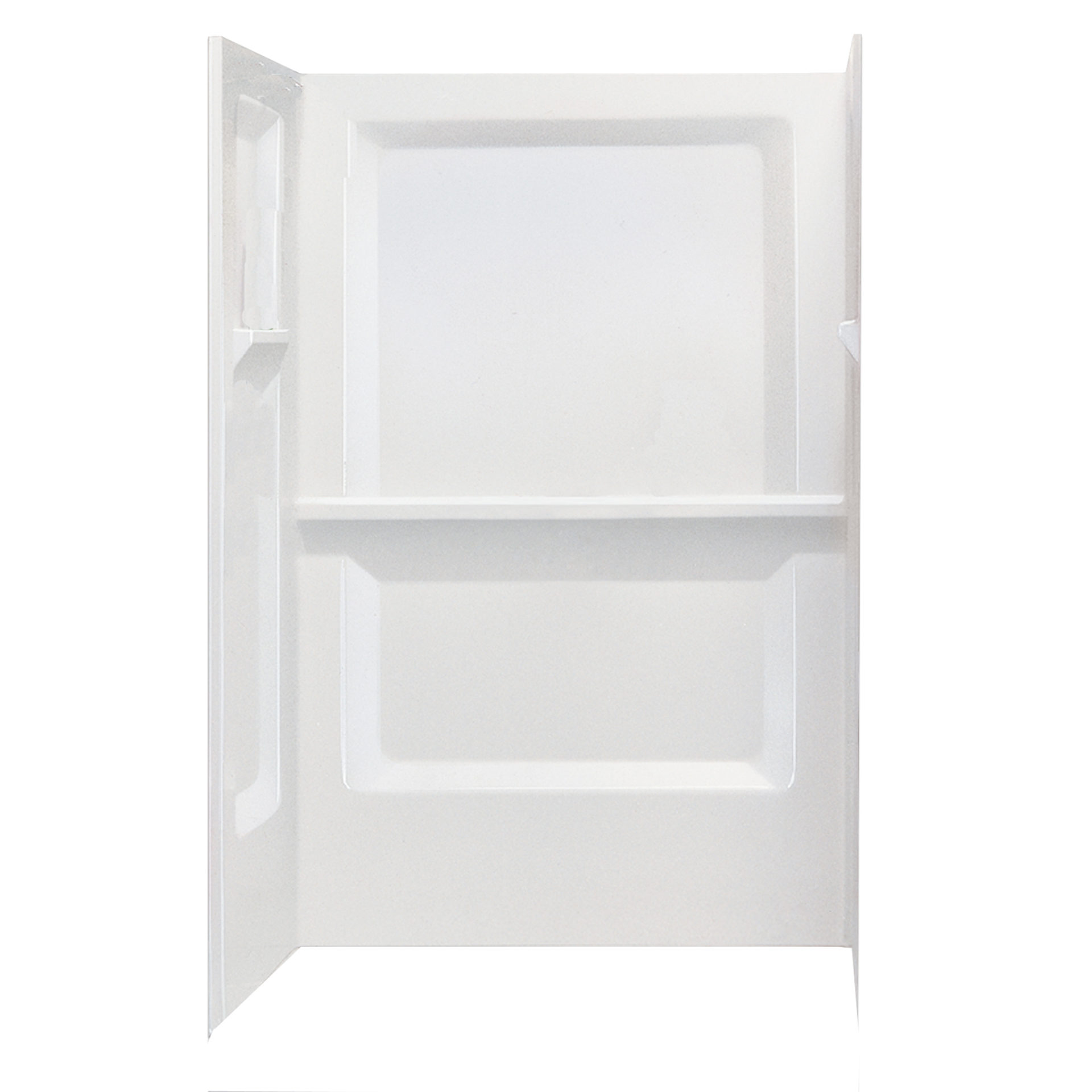 Durawall 32x48" Rectangular Shower Wall Kit in White