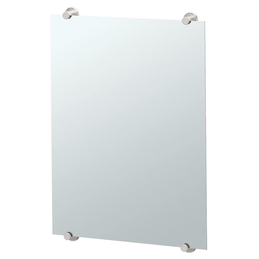 Latitude2 22x30" Fixed Mount Minimalist Mirror in Nickel