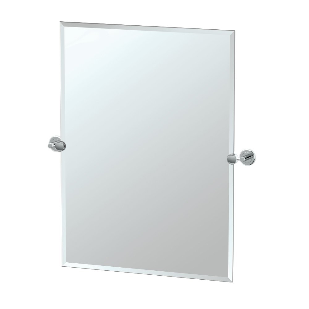 Latitude2 23-1/2x31-1/2" Frameless Rectangle Mirror, Chrome