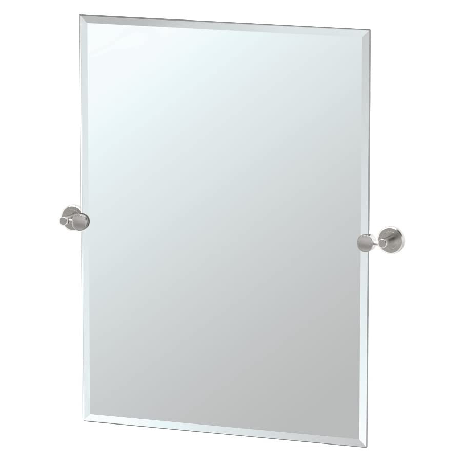 Latitude2 23-1/2x31-1/2" Frameless Rectangle Mirror, Nickel