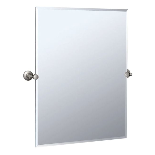 Max 23-1/2x31-1/2" Tilt Frameless Rectangle Mirror in Nickel