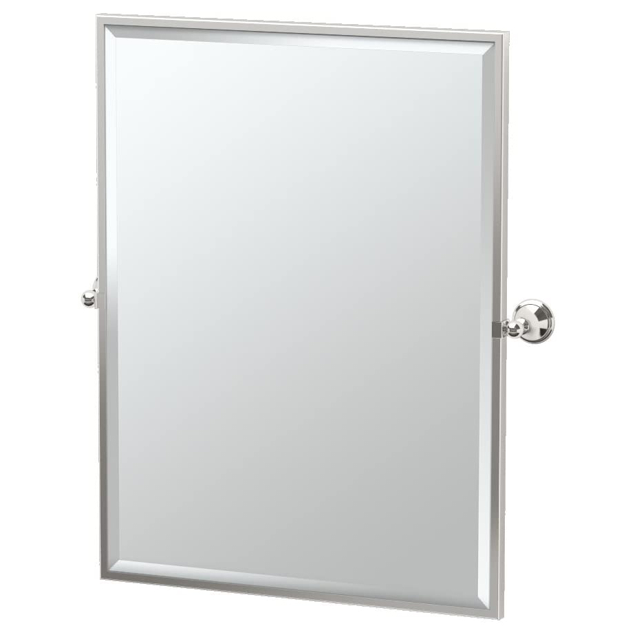 Laurel Ave 24-1/2x32-1/2" Pivot Rectangle Mirror, Pol. Nkl