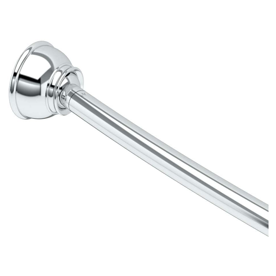 Curved Adjustable Shower Rod 42-72" in Chrome