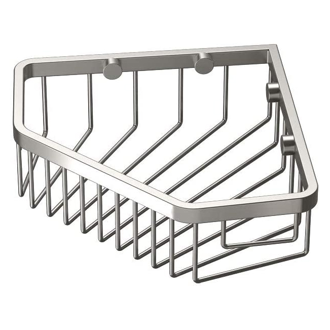 Corner Shower Basket 8x6-1/4x2-1/4" in Satin Nickel
