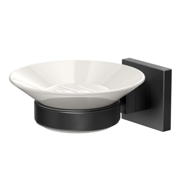 Elevate Soap Dish Holder in Matte Black