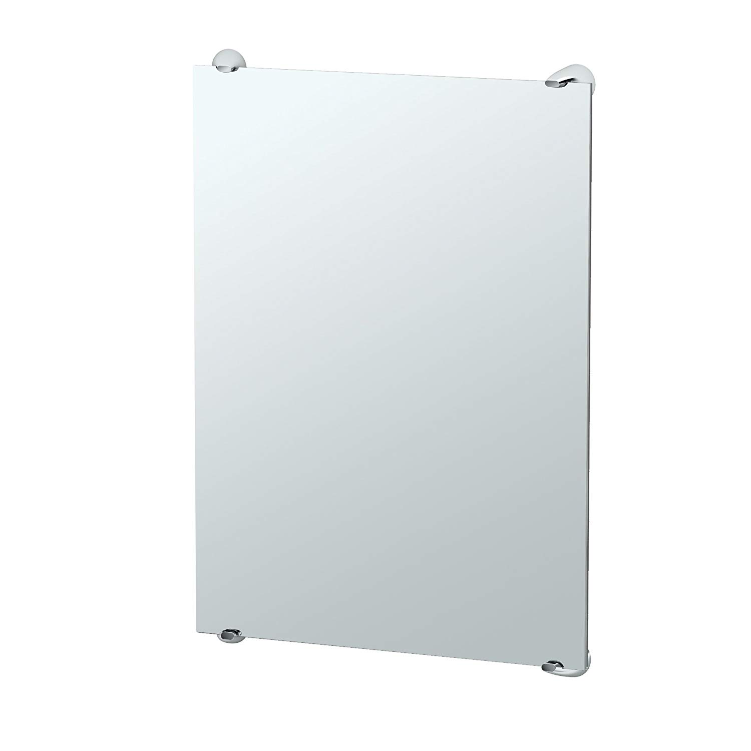 Brie 22x30" Minimalist Rectangular Mirror in Chrome
