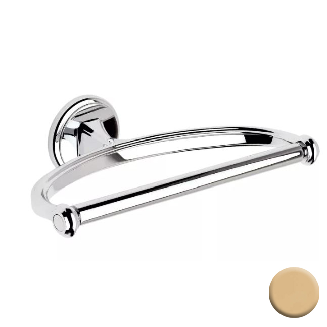 Circe 7" Towel Ring in Polished Brass