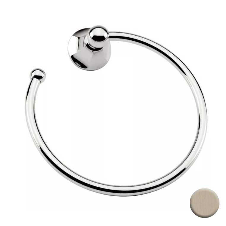 Empire 7-1/16" Towel Ring in Satin Nickel