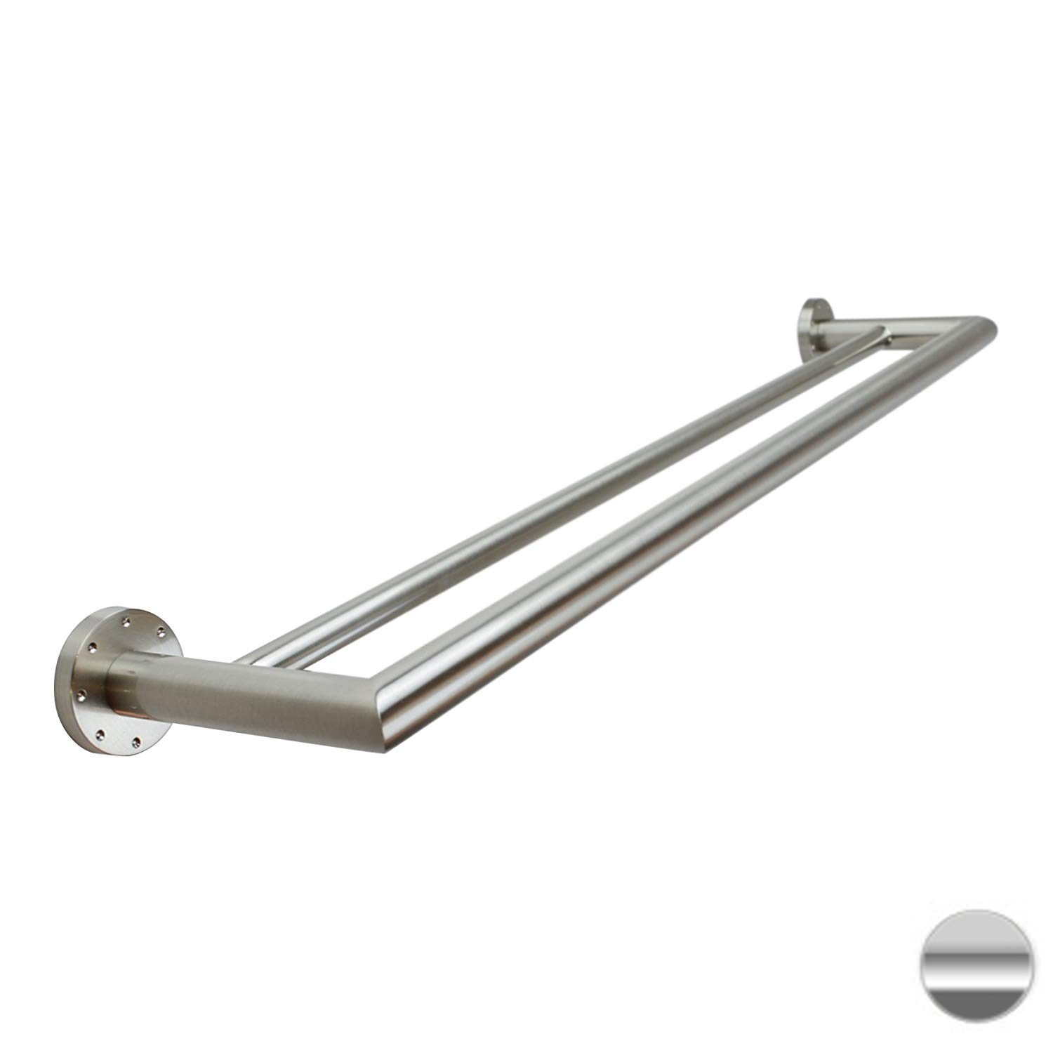Kubic 24" Double Towel Bar in Polished Chrome
