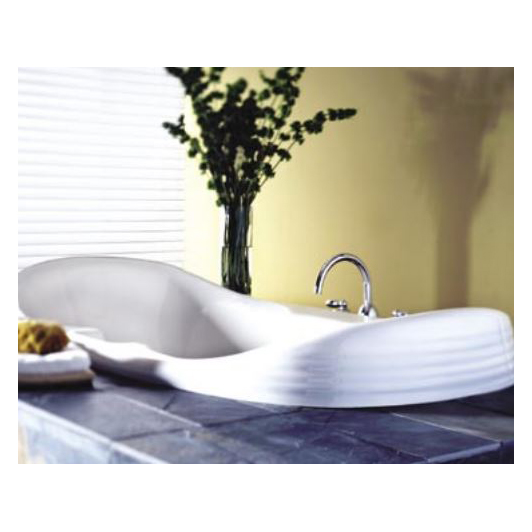 Fresco 71-1/2x42x27-1/4" Whirlpool Bathtub w/Left Pump White