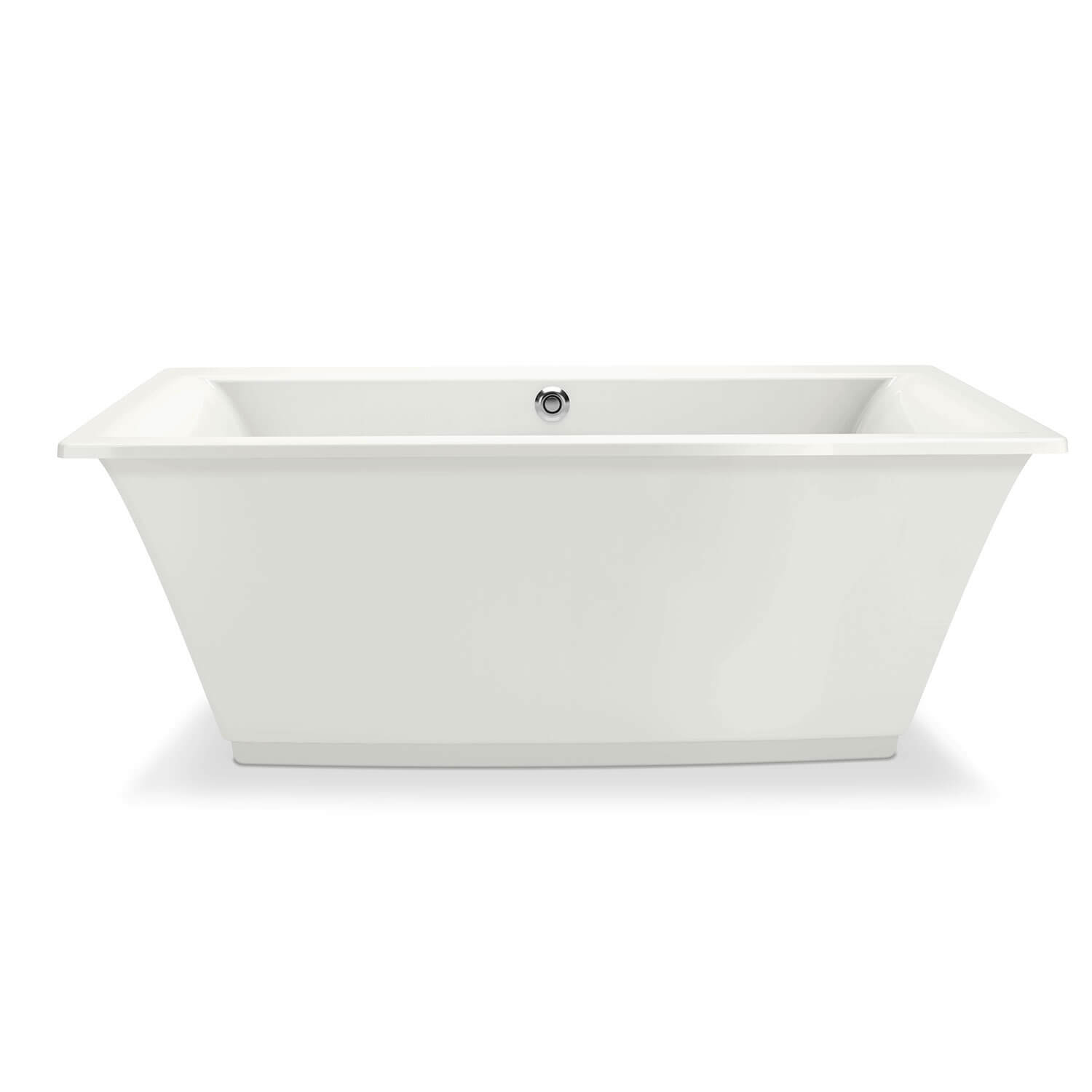 Optik F 66x36x24" Freestanding Bathtub White w/Center Drain