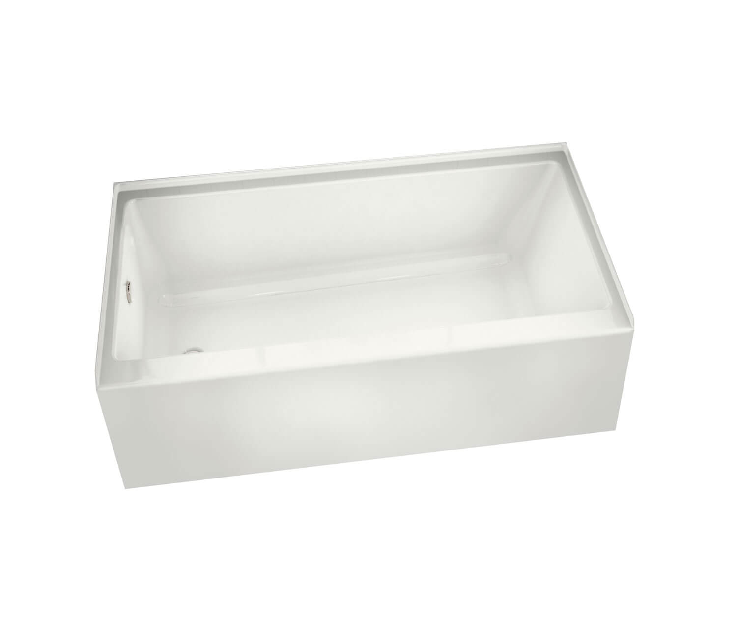 Rubix 60x32x18" Alcove Soaker Bathtub in White w/Left Drain