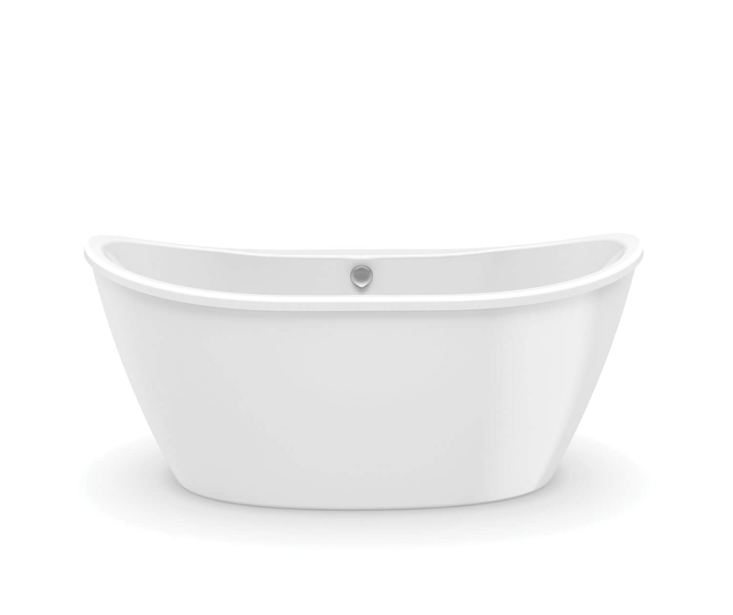 Delsia 60x32x27"Freestanding Bathtub in White w/Center Drain