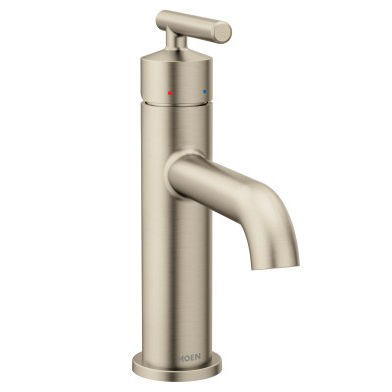 Gibson Single Hole High Arc Lavatory Faucet W/Lever-Handle In Brushed Nickel