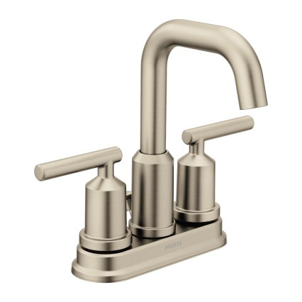 Gibson Centerset High Arc Lav Faucet 2-Handles In Brushed Nickel