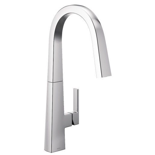 Nio Single Hole Pull-Down Kitchen Faucet in Chrome