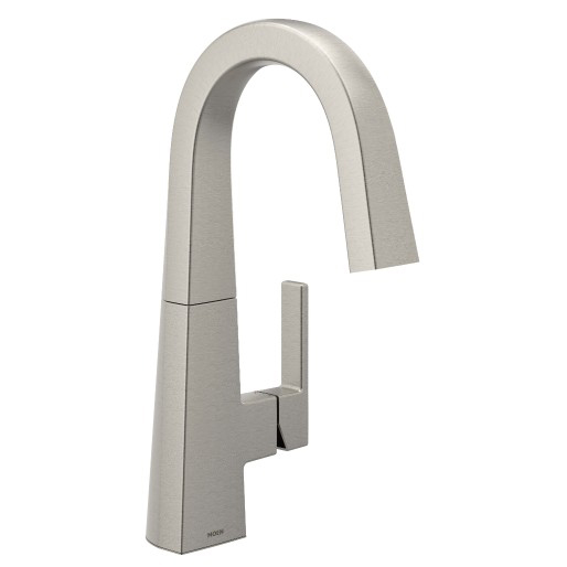 Nio Single Hole High Arc Lav Faucet in Spot Resist Stainless