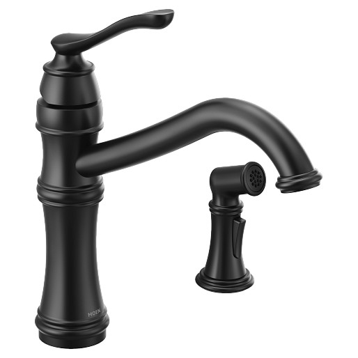 Belfield 1-Handle High Arc Kitchen Faucet w/Spray in Black