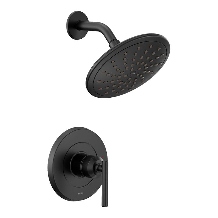 Gibson Shower Trim W/Single-Function Showerhead In Matte Black