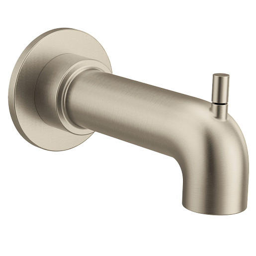 Cia 7-1/4" Diverter Tub Spout in Brushed Nickel