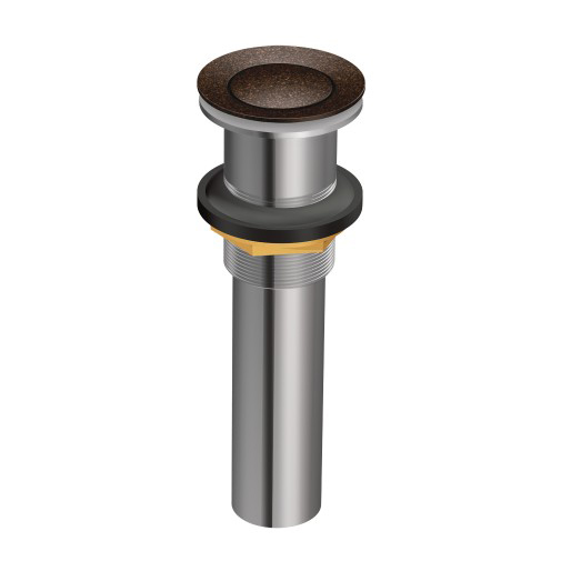 Spring Loaded Push Button Bathroom Drain w/Overflow in Oil Rubbed Bronze