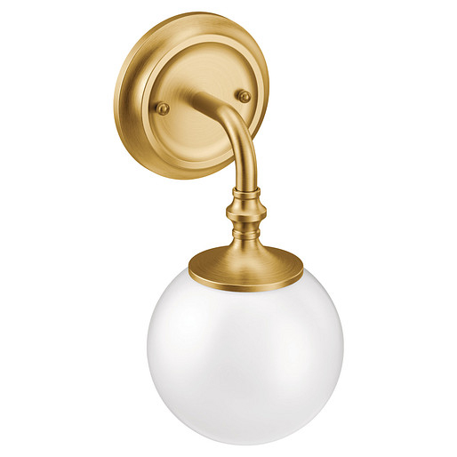 Colinet 1-Globe Light Fixture in Brushed Gold